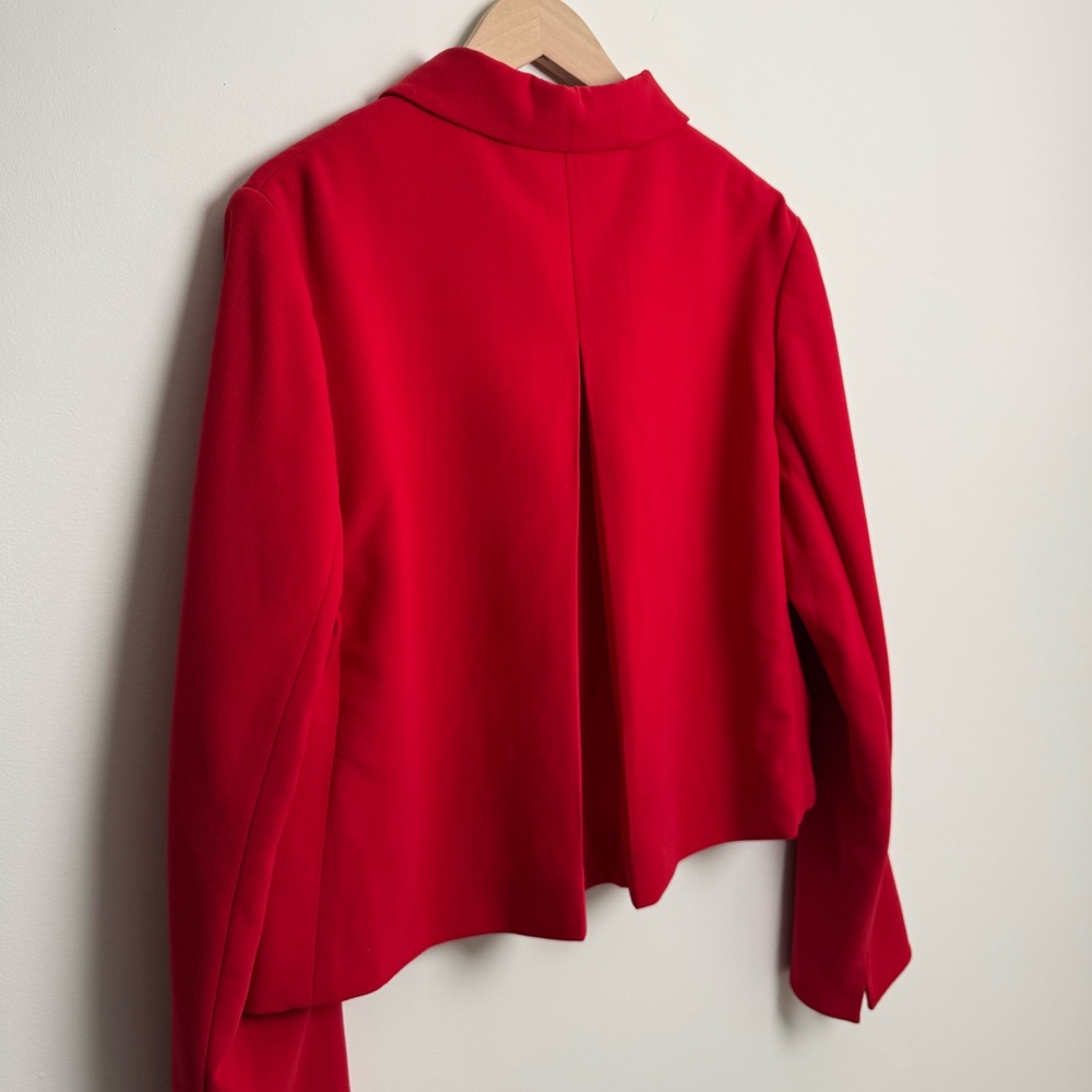 Ralph Lauren Purple label red cropped pleated jacket - Picture 4 of 9